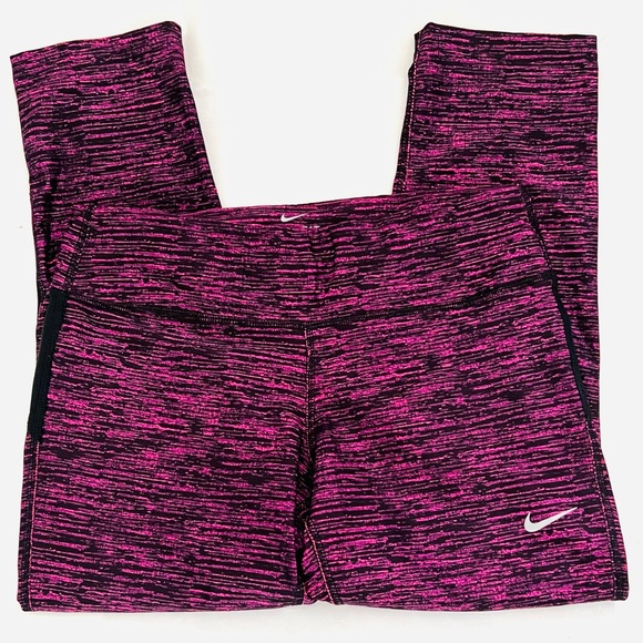 Nike Women's Dri-Fit Legend Capri Leggings Purple Medium Athletic - Picture 8 of 11
